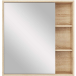 Зеркальный шкаф Sanstar Тоскана 70х73 дуб сонома светлый (409.1-2.4.1.)