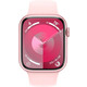 Смарт-часы Apple Watch Series 9 A2980 45мм OLED корп.розовый Sport Band рем.светло-розовый разм.брасл.:140-190мм (MR9G3LL/A)