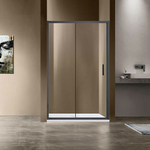 Душевая дверь Vincea Garda 150х190 прозрачная, вороненая сталь (VDS-1G150CLGM)