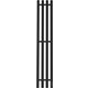 Полотенцесушитель электрический Point Деметра П3 180x1200 диммер справа, черный (PN12832B)