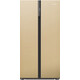 Холодильник Weissgauff WSBS 500 Inverter NoFrost Beige Glass