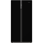 Холодильник Weissgauff WSBS 500 Inverter NoFrost Black Glass