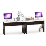 Два стола письменных Мебельный двор С-МД-1-04, цвет венге/белый шагрень (1028370)
