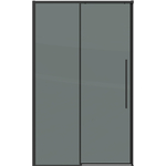 Душевая дверь Grossman Galaxy 110х195 тонированная, черная матовая (100.K33.01.110.21.10)