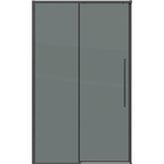 Душевая дверь Grossman Galaxy 120х195 тонированная, графит сатин (100.K33.01.120.42.10)