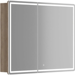 Зеркальный шкаф Sancos Mirror 100х75 подсветка, сенсор, дуб галифакс натуральный (MI100EG)