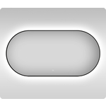 Зеркало Wellsee 7 Rays' Spectrum 100х55 подсветка, сенсор (172201550)