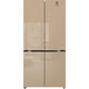 Холодильник Weissgauff WCD 510 Built-in Inverter NoFrost Champagne Glass