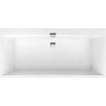 Ванна квариловая Villeroy Boch Squaro Edge 12 180x80 см белая с ножками и слив-переливом хром (UBQ180SQE2DV-01)