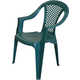 Кресло пластиковое Россеж Фабио темно-зеленое