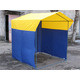 Палатка торговая Митек Домик 2,5х1,9 (разборная)(Синий/Желтый)