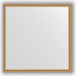 Зеркало в багетной раме Evoform Definite 58x58 см, витое золото 28 мм (BY 0606)