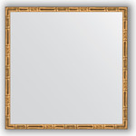 Зеркало в багетной раме Evoform Definite 57x57 см, золотой бамбук 24 мм (BY 0609)