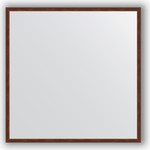 Зеркало в багетной раме Evoform Definite 68x68 см, орех 22 мм (BY 0654)
