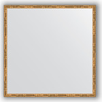 Зеркало в багетной раме Evoform Definite 67x67 см, золотой бамбук 24 мм (BY 0660)