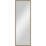 Зеркало в багетной раме поворотное Evoform Definite 48x138 см, витая латунь 26 мм (BY 0720)