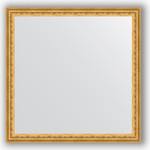 Зеркало в багетной раме Evoform Definite 72x72 см, сусальное золото 47 мм (BY 1023)