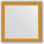 Зеркало в багетной раме Evoform Definite 76x76 см, состаренное золото 67 мм (BY 1031)