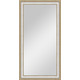Зеркало в багетной раме поворотное Evoform Definite 55x105 см, золотые бусы на серебре 60 мм (BY 1057)