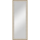 Зеркало в багетной раме поворотное Evoform Definite 55x145 см, золотые бусы на серебре 60 мм (BY 1072)