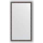 Зеркало в багетной раме поворотное Evoform Definite 70x130 см, черненое серебро 38 мм (BY 1093)