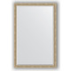 Зеркало с фацетом в багетной раме поворотное Evoform Exclusive 113x173 см, состаренное серебро с плетением 70 мм (BY 1212)