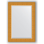 Зеркало с фацетом в багетной раме поворотное Evoform Exclusive 65x95 см, сусальное золото 80 мм (BY 1274)