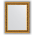 Зеркало в багетной раме Evoform Definite 38x48 см, бусы золотые 46 мм (BY 1344)