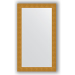 Зеркало в багетной раме поворотное Evoform Definite 80x140 см, чеканка золотая 90 мм (BY 3310)