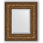 Зеркало с фацетом в багетной раме Evoform Exclusive 50x60 см, виньетка состаренная бронза 109 мм (BY 3375)