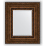 Зеркало с фацетом в багетной раме Evoform Exclusive 52x62 см, состаренная бронза с орнаментом 120 мм (BY 3377)