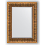 Зеркало с фацетом в багетной раме поворотное Evoform Exclusive 57x77 см, бронзовый акведук 93 мм (BY 3388)