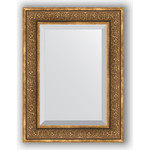 Зеркало с фацетом в багетной раме поворотное Evoform Exclusive 59x79 см, вензель бронзовый 101 мм (BY 3396)