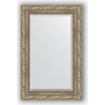 Зеркало с фацетом в багетной раме поворотное Evoform Exclusive 55x85 см, виньетка античное серебро 85 мм (BY 3409)