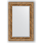 Зеркало с фацетом в багетной раме поворотное Evoform Exclusive 55x85 см, виньетка античная бронза 85 мм (BY 3410)