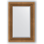 Зеркало с фацетом в багетной раме поворотное Evoform Exclusive 57x87 см, бронзовый акведук 93 мм (BY 3414)
