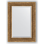 Зеркало с фацетом в багетной раме поворотное Evoform Exclusive 69x99 см, вензель бронзовый 101 мм (BY 3448)