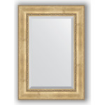 Зеркало с фацетом в багетной раме поворотное Evoform Exclusive 72x102 см, состаренное серебро с орнаментом 120 мм (BY 3454)