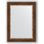 Зеркало с фацетом в багетной раме поворотное Evoform Exclusive 76x106 см, римская бронза 88 мм (BY 3465)