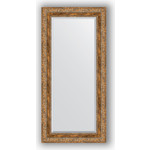 Зеркало с фацетом в багетной раме поворотное Evoform Exclusive 55x115 см, виньетка античная бронза 85 мм (BY 3488)