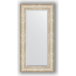 Зеркало с фацетом в багетной раме поворотное Evoform Exclusive 60x120 см, виньетка серебро 109 мм (BY 3504)