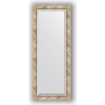 Зеркало с фацетом в багетной раме поворотное Evoform Exclusive 53x133 см, прованс с плетением 70 мм (BY 3511)