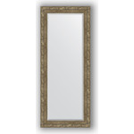 Зеркало с фацетом в багетной раме поворотное Evoform Exclusive 60x145 см, виньетка античная латунь 85 мм (BY 3541)