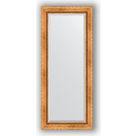 Зеркало с фацетом в багетной раме поворотное Evoform Exclusive 61x146 см, римское золото 88 мм (BY 3542)