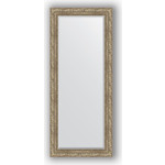 Зеркало с фацетом в багетной раме поворотное Evoform Exclusive 65x155 см, виньетка античное серебро 85 мм (BY 3565)
