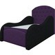 Детская кровать Мебелико Майя микровельвет фиолетово-черный