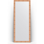 Зеркало напольное Evoform Definite Floor 78x197 см, в багетной раме - соты медь 70 мм (BY 6004)