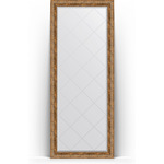 Зеркало напольное с гравировкой Evoform Exclusive-G Floor 80x200 см, в багетной раме - виньетка античная бронза 85 мм (BY 6314)