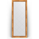 Зеркало напольное с гравировкой Evoform Exclusive-G Floor 81x201 см, в багетной раме - римское золото 88 мм (BY 6317)