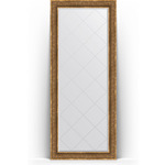 Зеркало напольное с гравировкой Evoform Exclusive-G Floor 84x204 см, в багетной раме - вензель бронзовый 101 мм (BY 6331)